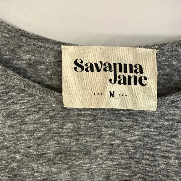 Savanna Jane Women’s Sleeveless Gray Top with Multicolor Stripes Size M GUC - Picture 5 of 8